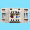 LWU-110-6A-NET(PW) 埋込型LANコンセント(110方式) 八光電機製作所 78203216