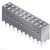 Amphenol Communications Solutions 基板接続用ソケット 20 極 2.54mm 2 列 スルーホール実装 AMPHENOL