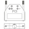 Amphenol ICC D-Sub バックシェエル 8655MH シリーズ 25 極 B， シルバー， 8655MH2512LF AMPHENOL