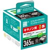 リサイクルインクキャノン対応BC-365XL対応ブラック(顔料) エコリカ