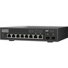 QSW-L3208-2C6T QNAP  6× 10GbE RJ45 ポートと 2× コンボポート (10GbE SFP+  / RJ45アンマネージド・スイッチ) QNAP 79431865