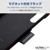 PM-G243PLFUBK Galaxy A55 5G (SC-53E) ケース レザー 手帳型 マグネット フラップ 衝撃吸収 超軽量 薄型 UltraSlim エレコム 79437604