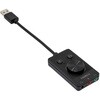 USBオーディオ変換ケーブル 4極ヘッドセット用+3極ヘッドフォン+マイク用 アイネックス