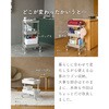 LATR-3(BK) ワゴン キッチンワゴン キャスター付き YAMAZEN(山善) 79521797