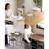 BDS-3(WW/MWH) ダイニングテーブルセット 2人用 3点セット YAMAZEN(山善) 79521901