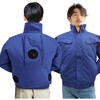 MESH-BR-7300-25 【25Vフルセット/3個ファン長袖/綿100%】空調エアコン(R)服(胸スイッチ無タイプ) ブレイン 79539245