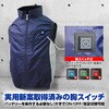 D-1600-5 空調ウェア ベストタイプ フルセット(胸スイッチ付き) ブレイン 79539209