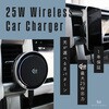 MOT-QI25WCH01-BK マグネット式 車載ワイヤレス Qi2 25W MagSafe対応 LED8パターン シリコンケーブル付属 1年保証 MOT-QI25WCH01-BK MOTTERU 79579285