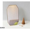 ODR-18 スタンド&ウォールミラー 真鍮ミラー 15×27.5cm 八角形 オディエ パラデック 79780140
