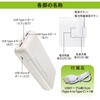 SMP-JV682 リン酸鉄モバイルバッテリー ホワイト PD/QC対応 22.5W オーム電機 79783825