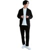 WABI_BK_S ALLESTサステナブル春夏スーツ ブラック XS/S/M/L/XL 植物由来スーツ 次世代スーツ 高伸縮スーツ 360度ストレッチ パジャマ感覚 シルクタッチ 究極の肌触り 軽量スーツ パッカブルスーツ ディーエーピーネットワーク 79794761