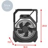SF-DFC29GK アウトドアファン コードレスネイチャーFAN アウトドア扇風機 2電源仕様 USB電源 リチウム内蔵電池 風量4段階 TOPLAND 79807160