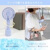 MOT-HDFAN05-BL 静音で大風量 ハンディファン 90度 首振り回転スタンド付き 5段階風量 最大13.5時間稼働 全2色 6か月保証 MOT-HDFAN05-BL MOTTERU 79807230