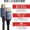GM-HD21E20BK HDMI 2.1 ケーブル ウルトラハイスピード 8K 60Hz 4K 120Hz eARC VRR Dynamic HDR エレコム 79819059