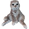 ガーデンオブジェ まったり猫(グレー) 野川農園