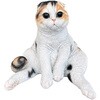ガーデンオブジェ まったり猫(三毛) 野川農園