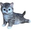 ガーデンオブジェ 子ねこ L (のびのびグレー) 野川農園