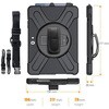 case-spcase-surfacego105 Surface Go 第4/3/2/1世代 対応 10.5インチ 耐衝撃 ケース ペン収納 360度回転スタンド ハンドストラップ ショルダーストラップ付 落下防止 互換品 メディアカバーマーケット 79823138