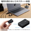 USB-CADC01BK USB Type-C オーディオ変換アダプタ 直差し 【ノートPC タブレット ゲーム機 などTypeC機器対応】 エレコム 79825316