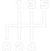 切リ文字シフトパターンステッカー 135-4 ブルーテックキャンター JET INOUE(ジェットイノウエ)