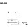 FL-300-SV 壁取付棚 FOLDA 堺トレード 79828065