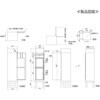 AXS-158N-WH 宅配ボックス 一体型機能門柱 AXENT SQUARE(アクセント スクエア) ケイジーワイ工業 79833611