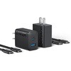 Anker Charger (20W, 2-port) with USB-C & USB-C ケーブル ブラック Anker(アンカー)
