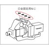 TLV-100KB 回転台付バイスTLV用 口金・固定ねじセット TRUSCO 79850927
