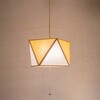 日本製ペンダントライト3灯タイプ 彩 sai-L ホワイトフォール+山吹色 新洋電気