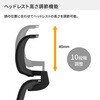 CCR-JET2A312B-WN オフィスチェアーエントリー2ブラックアルミ脚 肘/ヘッドレストセット(配送・組立サービス付き) コクヨ 79883328