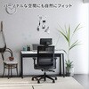 CCR-JET2A312B-WN オフィスチェアーエントリー2ブラックアルミ脚 肘/ヘッドレストセット(配送・組立サービス付き) コクヨ 79883328