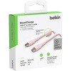 BoostCharge USB-C to USB-C 編組ケーブル 2m ピンク BELKIN(ベルキン)