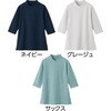 822221-31 822221 7分袖綿混タックジャカードTシャツ ケアファッション 80099096