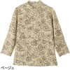 822220-01 822220 7分袖花柄京都プリントTシャツ ケアファッション 80099507