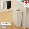 GSLW042 SOLOW ソロウ ゴミ箱 隙間や通路で使える ダストボックス スライドオープン 40L リス 80102666