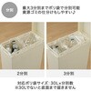 GSLW042 SOLOW ソロウ ゴミ箱 隙間や通路で使える ダストボックス スライドオープン 40L リス 80102666