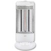 DBC-L123(MW) ヒーター 速暖カーボンヒーター & 遠赤外線シーズヒーター ツインヒートプラス 300W/750W/1200W 自動首振り YAMAZEN(山善) 80102815