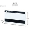 DSF-VW122(W) ヒーター ワイドパネルセラミックヒーター 温度センサー 人感センサー 大風量 ECOモード YAMAZEN(山善) 80102840