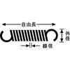 SR-420 ステンレス引きバネ WAKI(和気産業) 80128575