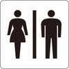 206129 トイレ標識 日本緑十字社 80154001