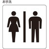 206109 トイレ標識 日本緑十字社 80154211
