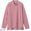820999-01 820999 後ろ長め薄起毛タック衿Tシャツ ケアファッション 80155927
