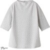 821302-11 821302 5分袖ふっくらやわらかジャカードTシャツ ケアファッション 80155936
