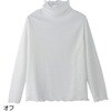 821241-01 821241 メロー衿ジャカードTシャツ ケアファッション 80156110