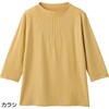 821240-33 821240 7分袖衿元ピンタックTシャツ ケアファッション 80156977