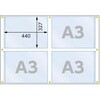 フェンス用ポケット付シート(A3ポケット4個付) つくし工房
