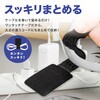 AFF-OTT001 ケーブルタイ 粘着式 ケーブルホルダー ワンタッチテープ  10個セット AFF WARE 80223380