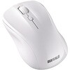 BSMBB110WH Bluetoothマウス BlueLED 3ボタン 静音 ホワイト BUFFALO(バッファロー) 80231010