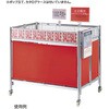 2347-3169 中折れワゴン 幅90cm レッド ストア・エキスプレス 80389158