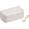 スマホスタンド付きランチボックス 600ml ベージュ スケーター